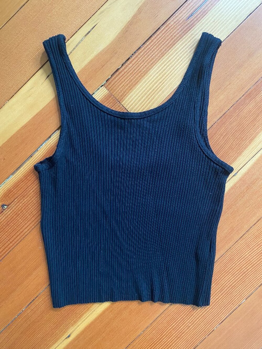 Hackwith Design House Reversible Scoop Tank - Black - Size Small